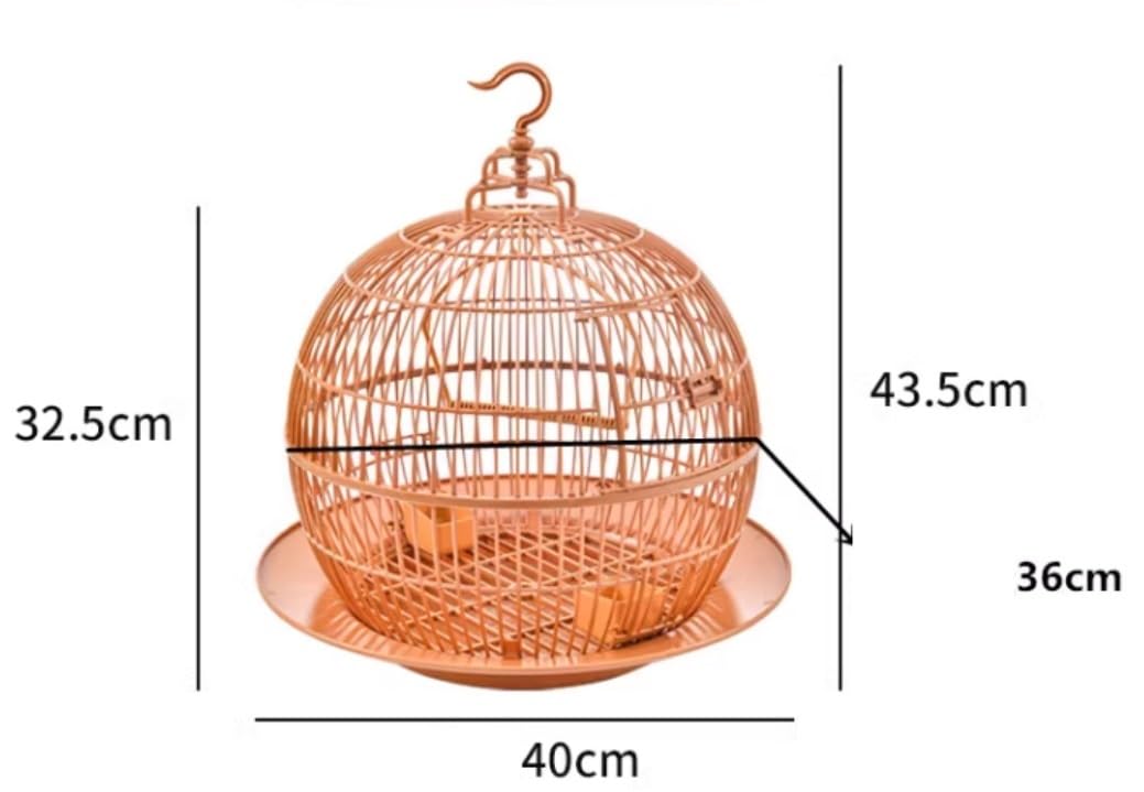 Jaula Pajaros Jaulas para Pájaros Jaulas De Plástico Para Pájaros, Jaula Para Vuelo De Pájaros, Jaula Para Pájaros Portátil, Jaula Para Pájaros Retro Simple, Portador Redondo Para Casa De Pájaros Jaul