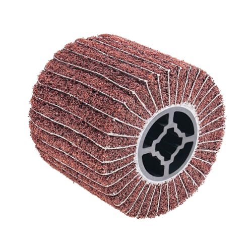 KITISUNI 研磨バニシングホイール 120 X 100mm（直径x長さ） 120グリット ドローイング 研磨 ナイロンホイール 耐摩耗性 長寿命 使い便利