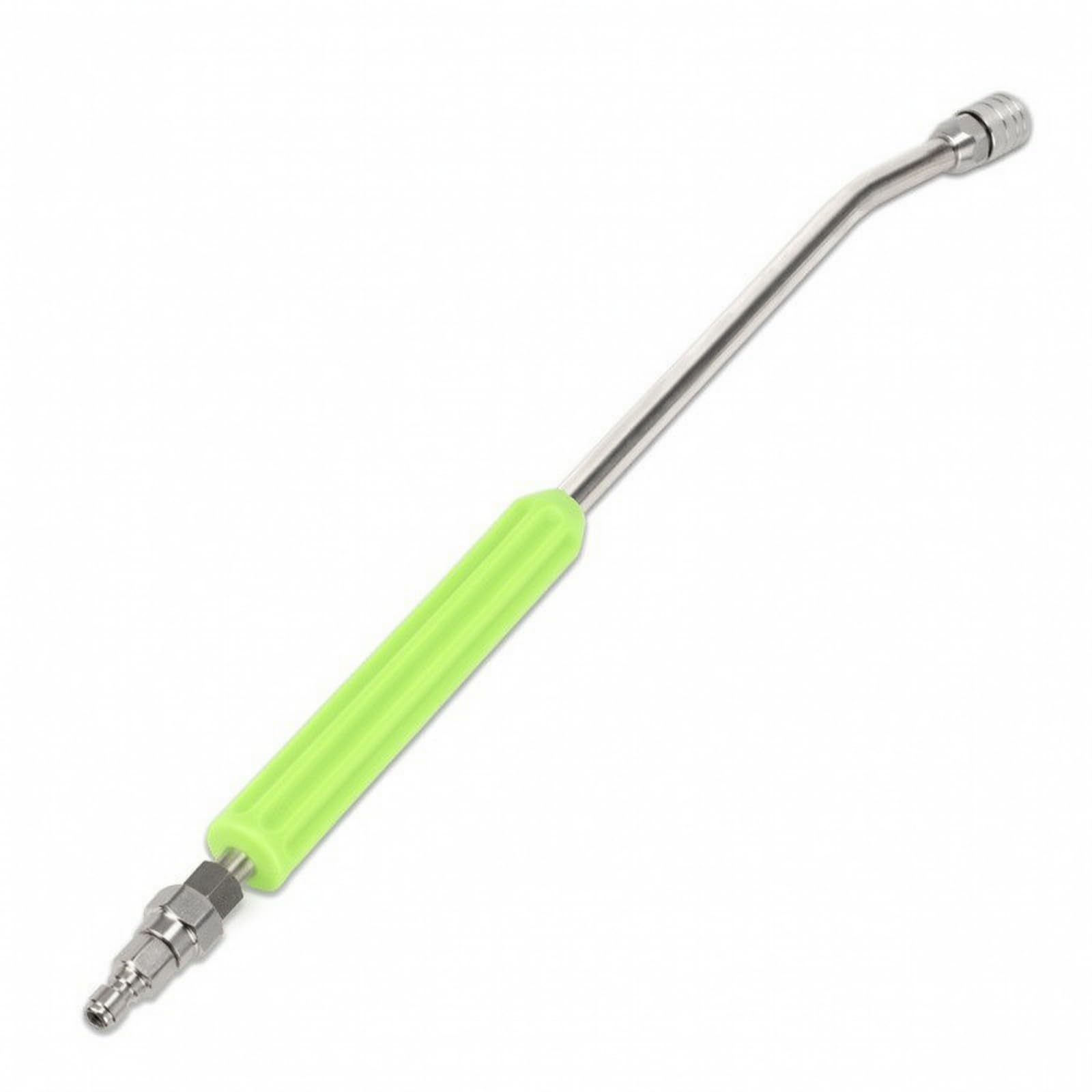 KESOTO Buse d'Extension pour Nettoyeur Haute Pression Rallonge Lance Embout Adaptateur INOX 40 Cm Attache Rapide M14 Manche avec Gaine pour Contrôle Sûr, Vert, 60 Cm