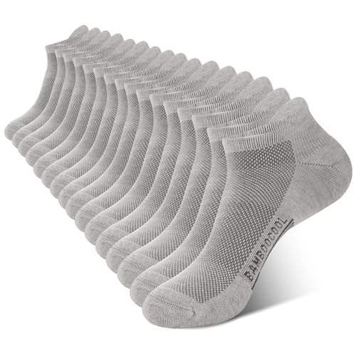 BAMBOO COOL Men's Ankle Socks Athletic Cushioned...