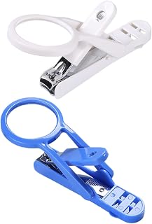 2pcs Pet Nail Clipper Magnifying Glass Portable Claw Clippers for Hamsters Hedgehogs Comfortable Grip Design for Safe Nail Care