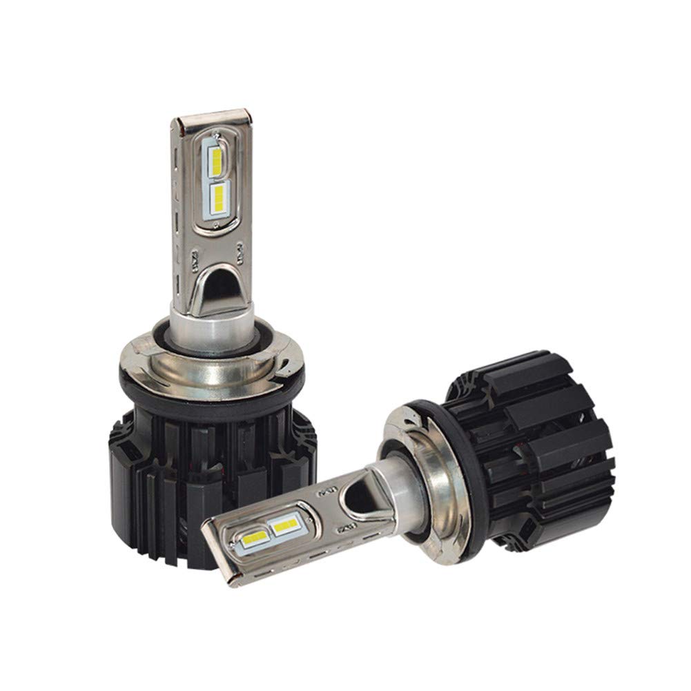 Bombilla H15 LED LED Coche Faros Delanteros Bombillas 13600LM, Reemplazo de la Luz Halógena, Xenon Blanco 6500K 12V, 2 Lámparas