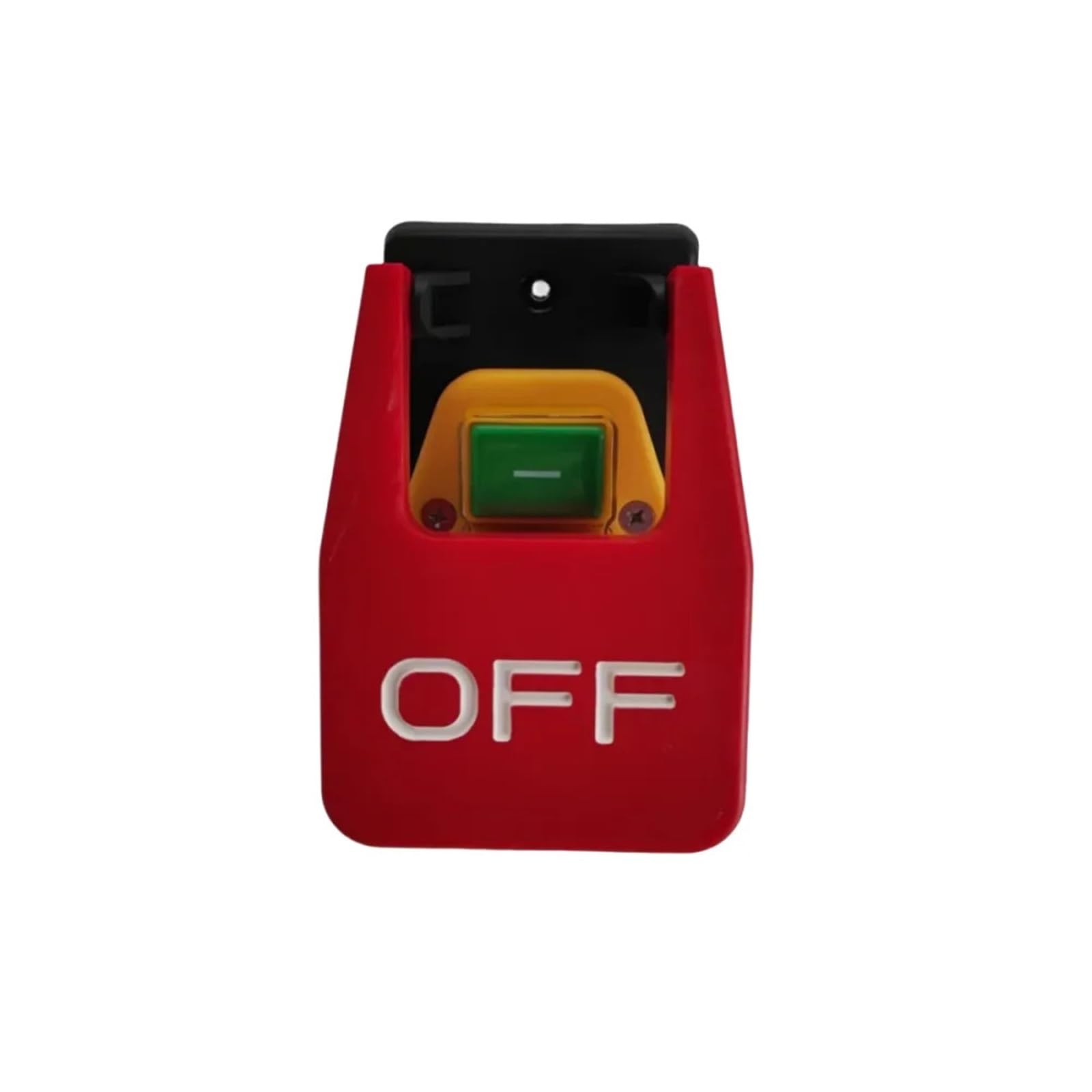 Interruptor pulsador de parada de emergencia con tapa roja de encendido y apagado, 16 A, protección contra apagado/subtensión, interruptor de arranque electromagnético(4 Pins)