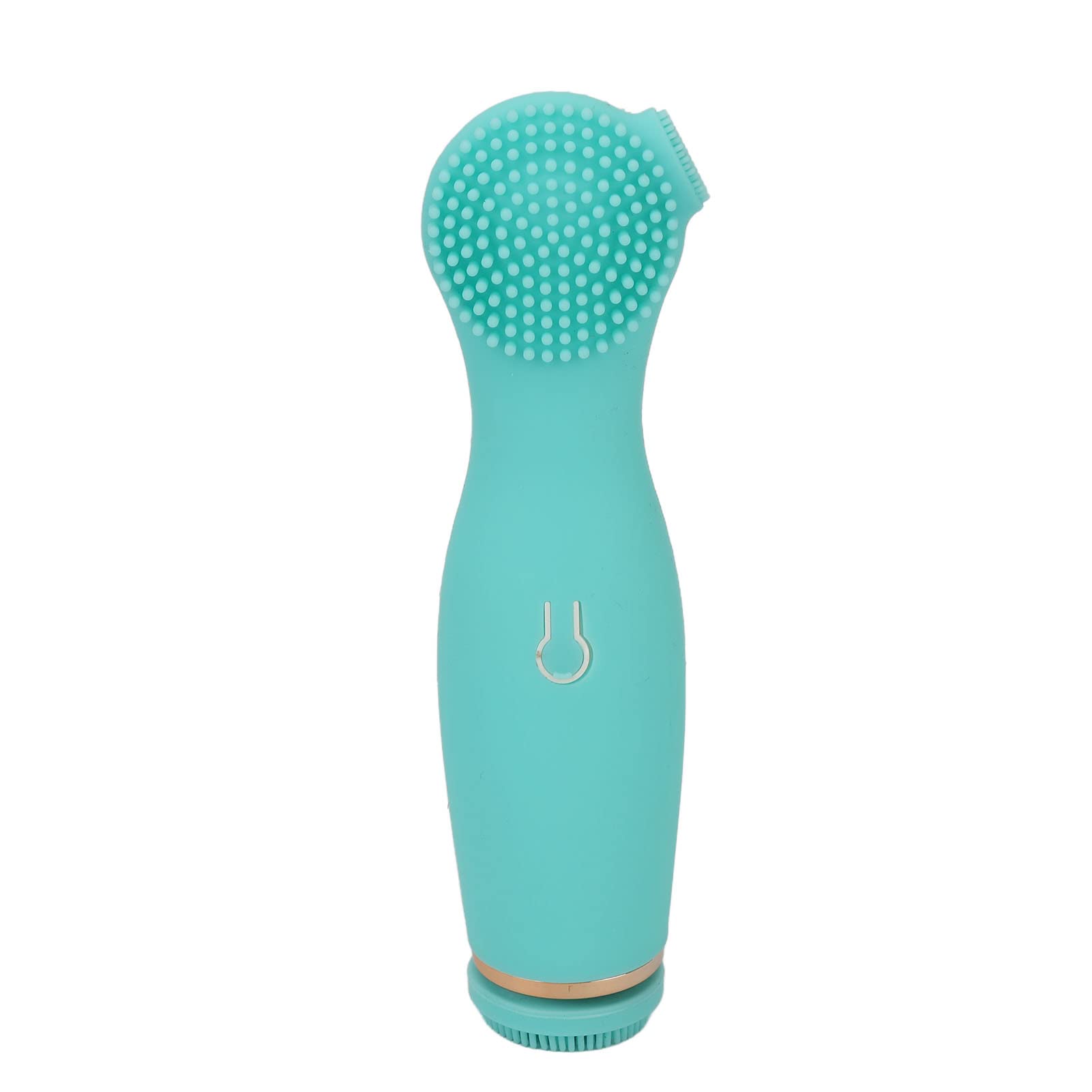 Elektrische Silikon-Gesichtsreinigungsbürste, Tiefenporenreinigung, Mitesser-Entferner, Peeling-Massagegerät für Damen und Herren, Grün, 3 Köpfe, wiederaufladbar über USB