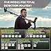 GreenRex Metal Detector for Adults Professional, Waterproof Pinpoint, High Accuracy Gold and Silver Detection, Underwater and Beach Use, 10'' IP68 Coil, Bigger LCD, New Advanced DSP Chip, Green