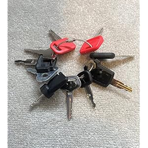Ignition Key Set for Construction/Agricultural Machinery Digger – Plant – Dumper – Tractor – Dozer – Roller (10 Key Set…