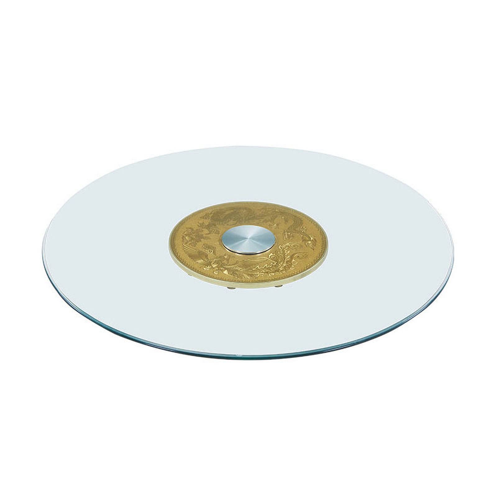 Plateau tournant verre trempé 50 cm LUNEZY plateau de service de table