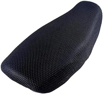 HUUSO Bike Stretchable Net Seat Cover for Honda CB 125 Shine SP (Black)