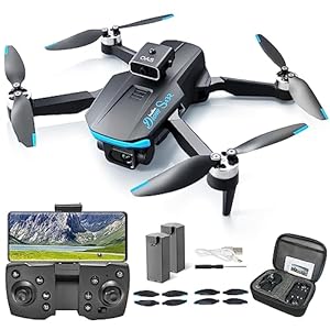NUNUBE TOY Drone, Mini Drones with Camera, RC Drone for Adults, 2 Batteries Foldable Drone, FPV Drone for Beginners, 40 Mins Flight Time Quadcopter Profesional Video Drone for Kids