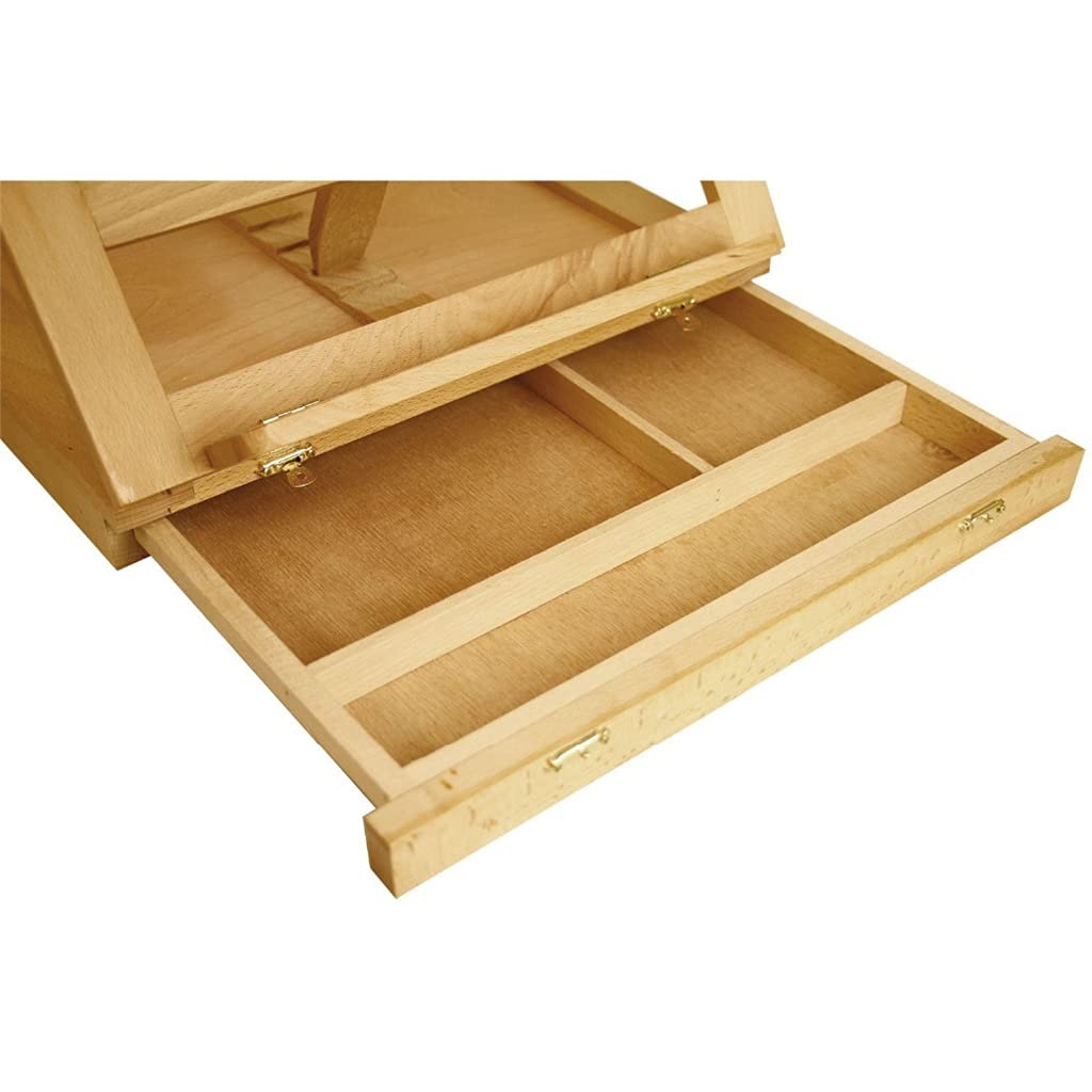 Cavallo a cavalletto in legno regolabile in con cassetto di storage, stoccaggio premium sketch rack per artisti