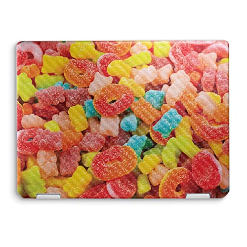Image of MightySkins Carbon Fiber Skin Compatible with HP Spectre x360 14 inch (2022) Full Wrap Kit - Gummy Candy | Protective, Durable Textured Carbon Fiber Finish | Easy to Apply | Made in The USA