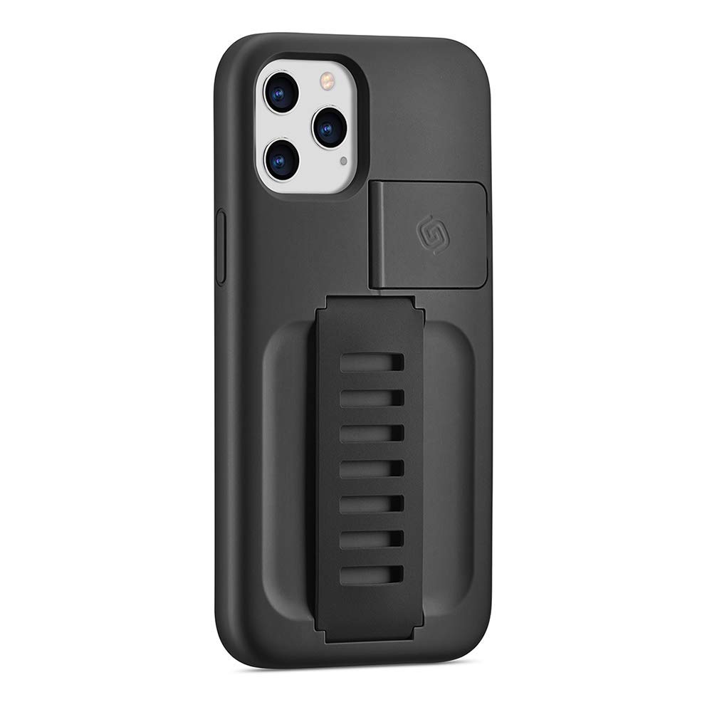 Grip2ü for iPhone 12 Mini Boost Charcoal Protective Grip Phone Case with Kickstand, for iPhone Case, Cell Phone Basic Cases for iPhone 12 Mini