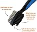 Voplop Golf Brush and Club Groove Cleaner - Easily Attaches to Golf Bag - Deep Clean Iron Grooves - Cleaning Club Face - Bag Clip & Retractable Extension Cord (Blue)