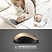 seenda Wireless Mouse with Nano USB Receiver - Noiseless 2.4G Wireless Mouse Portable Optical Mice Compatible for MacBook, Notebook, PC, Laptop, Computer - Black & Gold