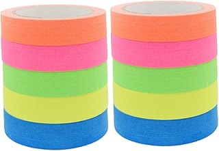 Ciieeo 10 Rolos De Fita De Algodão UV Que Brilha No Escuro Fita Luminosa Fita Adesiva Fita De Algodão Fluorescência Fita De Algodão Fita Fluorescente Fita Adesiva