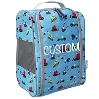 Tiddler Boot Bag | Kids Multi-Purpose Bag | Wellington Welly Boots Storage Bag for Both Children & Adults! Perfect for Muddy Wellies, Football Boots, Shoes & More (Personalised Diggers & Lorries)