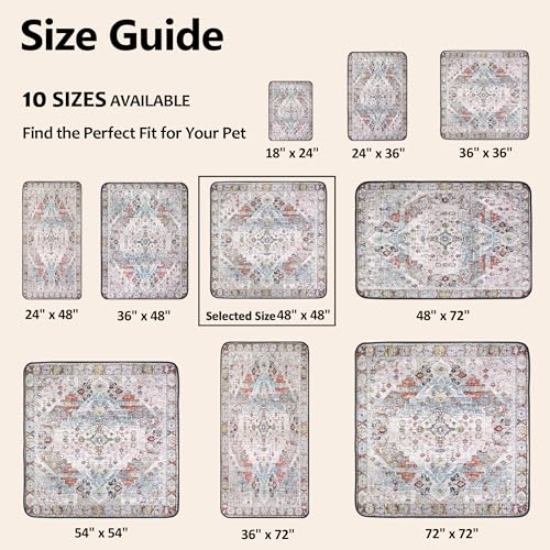 Image of Washable Pee Pads for Dogs, Reusable Puppy Potty Training Pads, Ultra-Absorbent Thick Waterproof Leak-Proof Non-Slip Pads & Mat for Crate, Playpen, Floor, Whelping & Housebreaking , 2 Pack 48 inchx48 inch