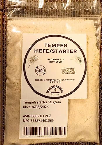 Tempeh Starter/Live Culture/Ragi Tempe/Inokulum-Non GMO-Halal 50 Gram