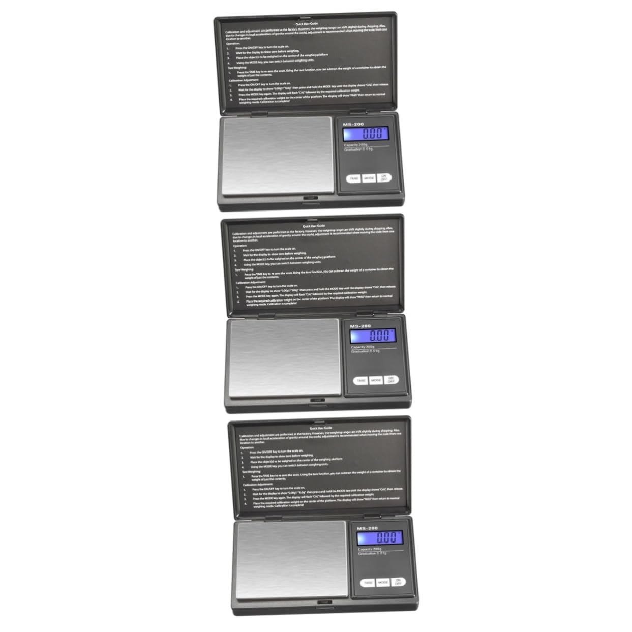 MAGICLULU 3stücke Schmuckwaage Präzisionswaage Digital Tragbare Feinwaage Mit Lcd-display Für Schmuck Münzen Und Materialien Einfache Kalibrierung Und Schutzdeckel