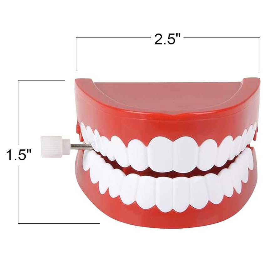 BIGFANGDAFA Chattering Teeth Teeth Shape Wind-up Toy Mini Chattering Teeth Toy For Kids Toddler