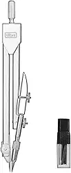 Compasso metal com tira linha C502 Tilibra