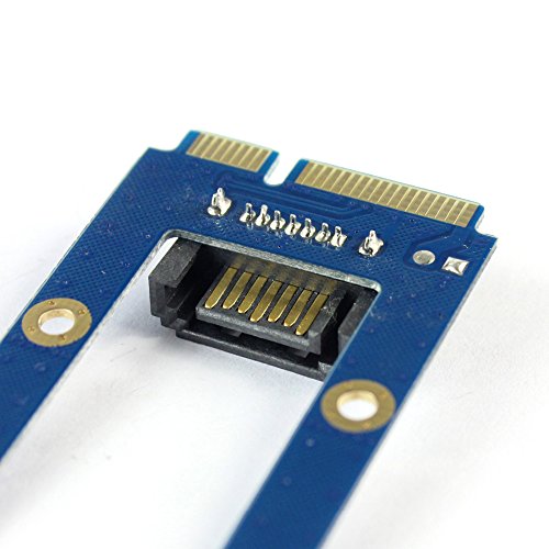 Adaptador Mini PCI-E mSATA a SATA 7 pin miniatura 5