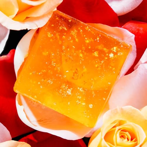 Image of VCare 24K Gold bath Soaps for women| Skincare Moisturizing Beauty Bathing Soap Bar | With 24K Gold & Soy Protein | Softer Skin | All Skin Types (Pack of 2) 125 g