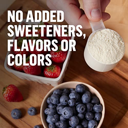 Muscle Milk 100% Whey Protein Powder, Unflavored, 1 Pound, 12 Servings, 25G Protein, 6G Fiber, No Added Sweeteners, No Added Flavors, No Added Colors, Nsf Certified For Sport, Packaging May Vary #TOP2