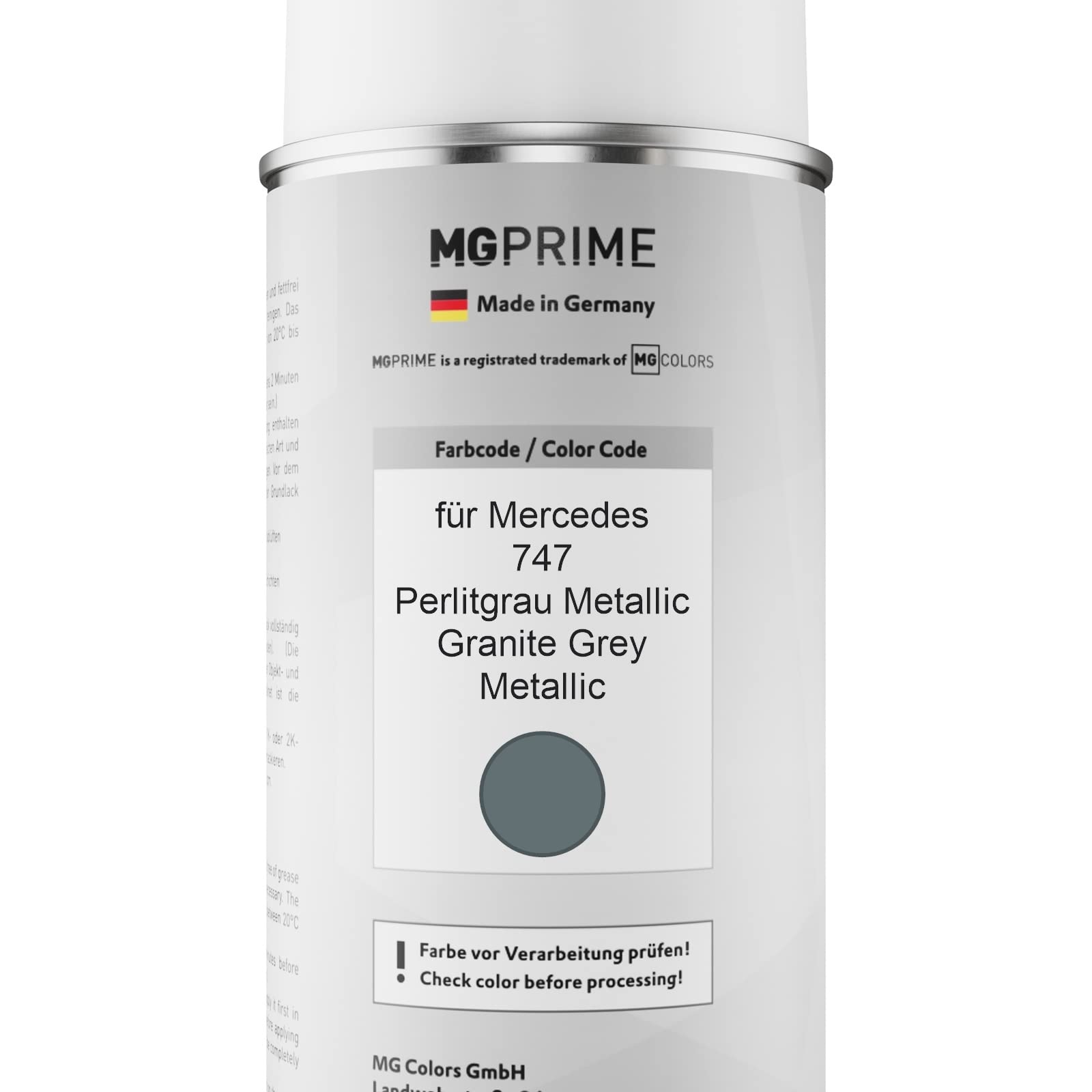 Peinture Voiture Bombes Aérosols Pour Mercedes 747 Perlitgrau Metallic