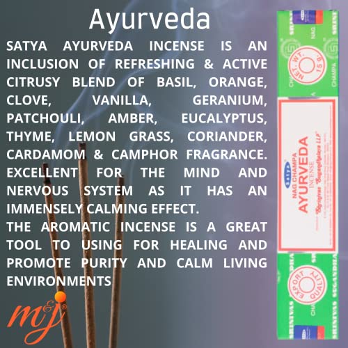 Original Satya Nag Champa Ayurveda Incense Sticks - Image 2