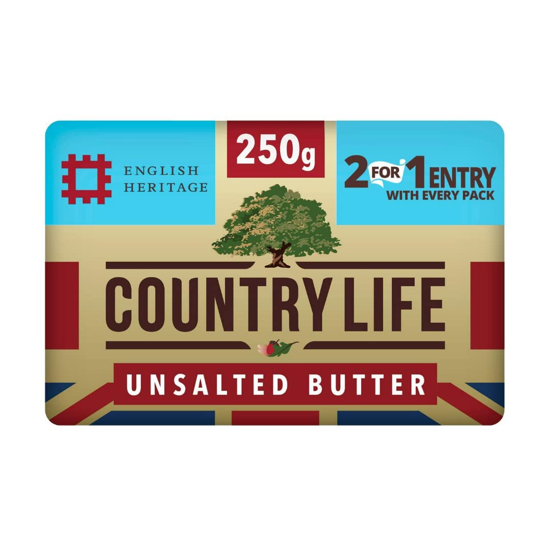 Countrylife Butter Unsalted 250 gr x 8 units