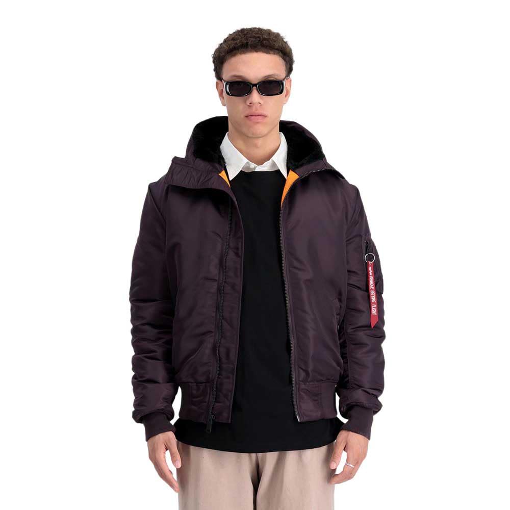 Alpha Industries MA-1 Hooded Jacket Black M