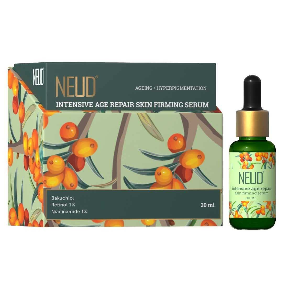 NEUD Intensive Age Repair Skin Firming Serum With Retinol, Niacinamide & Bakuchiol - 1 Pack (30 ml)