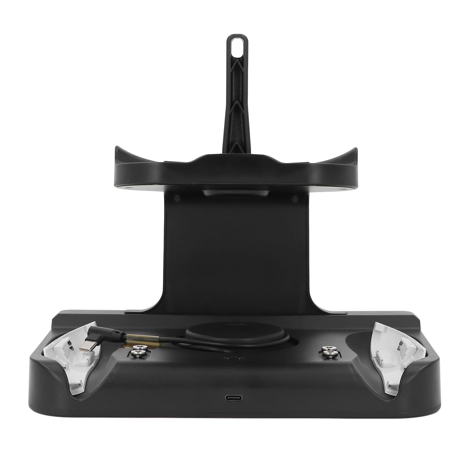 Gedourain Supporto di Ricarica per Controller VR Comoda Ricarica Rapida Illuminazione RGB Stazione di per Controller per Cuffie VR per Giocatori Materiale ABS (Nera)