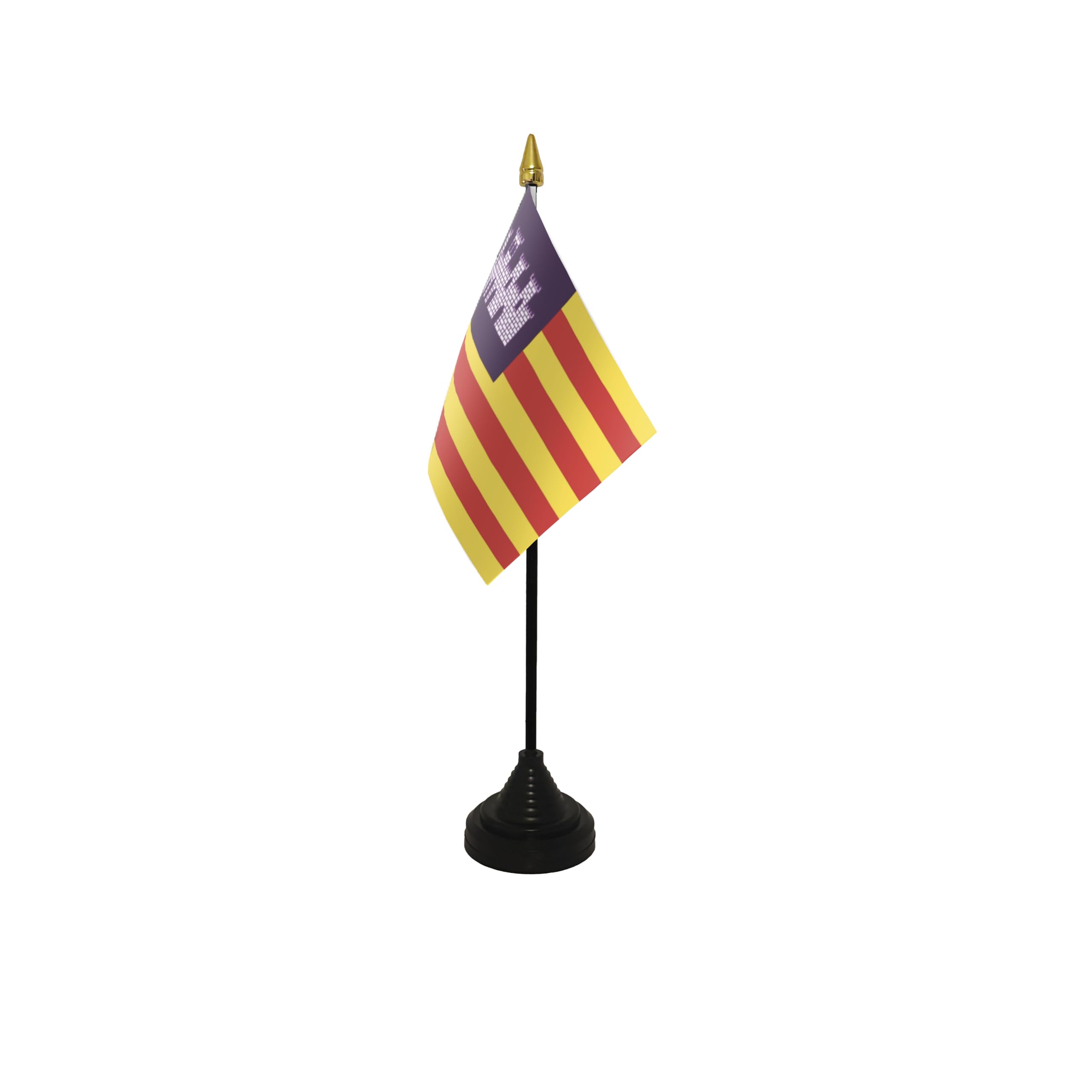Flagtex Balearic Islands Small Table Flag With Black Base