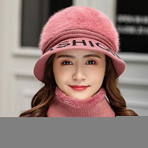 Chapeau coupe-vent en tricot épais pour femme adepte des activités extérieures hivernales