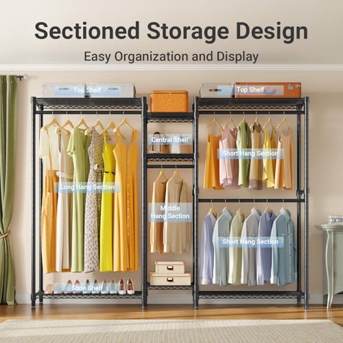 Image of VIPEK Classic V6 Plus Wire Garment Rack, Dynamic Closet System Adjustable