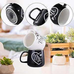 Lihaomrandmrsmugssetof2coffeemugscouplecoffeemugsforweddinggiftsengagementgiftsanniversaryvalentinesdayhisandherweddingmugsmarriagegifts Urban Country Home Decor Lihao mr and mrs mugs set of 2 coffee mugs couple coffee mugs for wedding gifts engagement gifts anniversary valentines day his and her wedding mugs marriage gifts urban country home decor