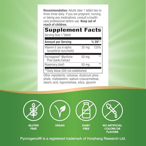 Nature's Way Pycnogenol Premium Blend, 50mg Circulation Support*, 30 ct - image 5