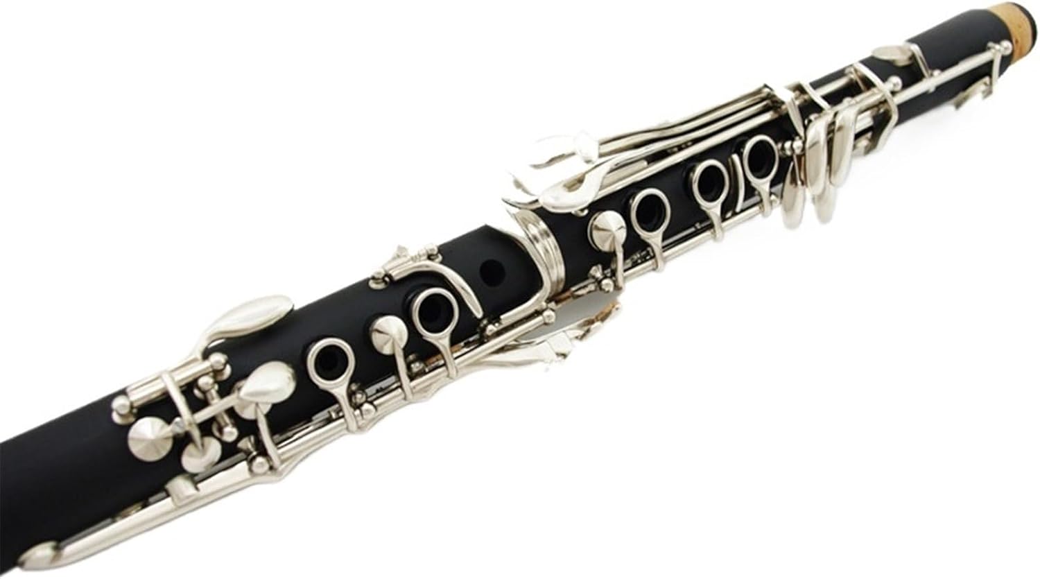 Beginner Bakelite Clarinet Imitation Wood Bb Matt 17 Nickel Plated Keys Clarinet Instrument