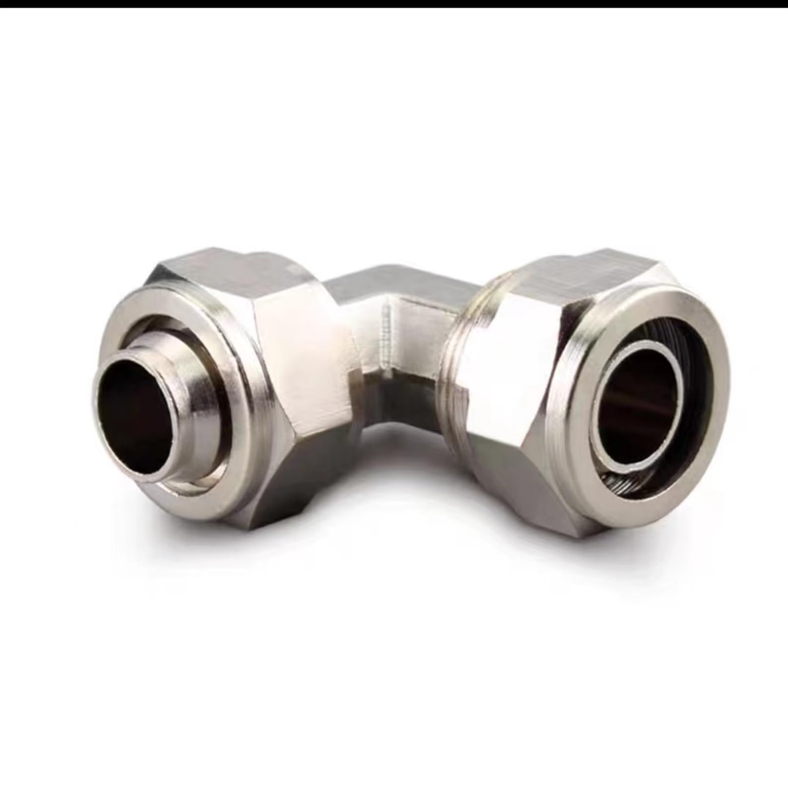 30 pz PV Torsione Rapida Ottone nichelatura Dado di Bloccaggio del Metallo Rapido Pneumatico Raccordo Ad Angolo Retto Piegatura di 90 Gradi (Color : 30PCS KL-PV14)