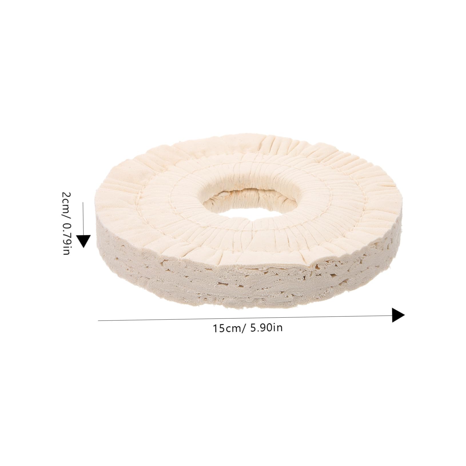 PRETYZOOM Polishing Cloth Wheel Shape Buffing Wheels for Drill Edge Banding Machine Accessories Buffers Grinding Edge Buffer Polishing Buffing Sanding Non-Woven Fabric