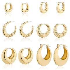 6 gold hoops