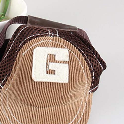 LOVIVER Hundecap Hundehut Baseballmütze Sommer Baseball Cap Kappe Für Hunde, Kaffee, M