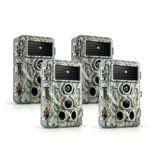 4-Pack 32MP Wildlife Camera with Night Vision