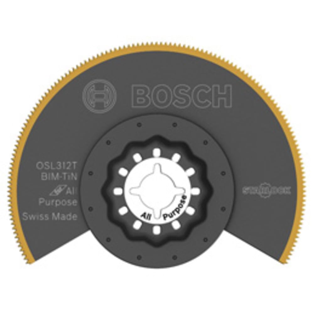 Bosch OSL312T 3-1/2 in. Starlock® Oscillating Multi Tool Titanium Bi-Metal Segmented Saw Blade
