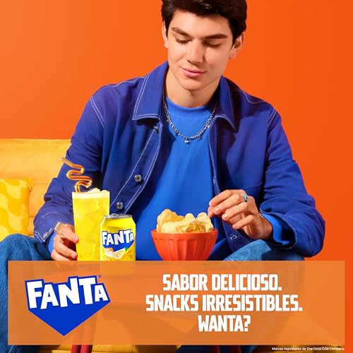 Miniatura 5 de Fanta Limón Zero Azúcar, Refresco de Limón Elaborado a partir de Zumo, Bajo en Calorías- Lata 330 ml Pack de 24