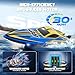 TOPCHOIC Brushless RC Boat 30+MPH, Big Remote Control Boats for Adults and Kids, Fast Racing Boat with Self-Righting, LED Lights, Waterproof, RTR, Sailboat for Lake, River, Saltwater and Pools