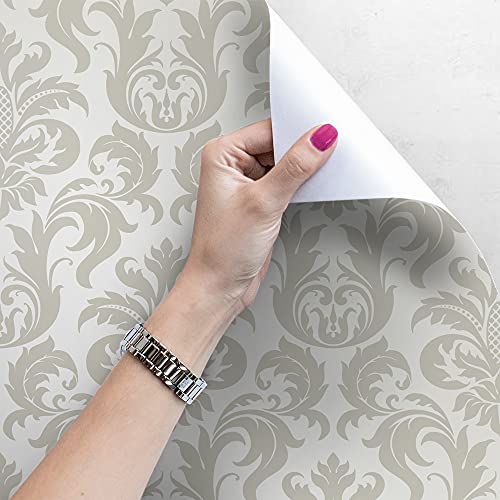 Papier peint intissé damassé floral Coloray pour sublimer les meubles de votre salon - 4