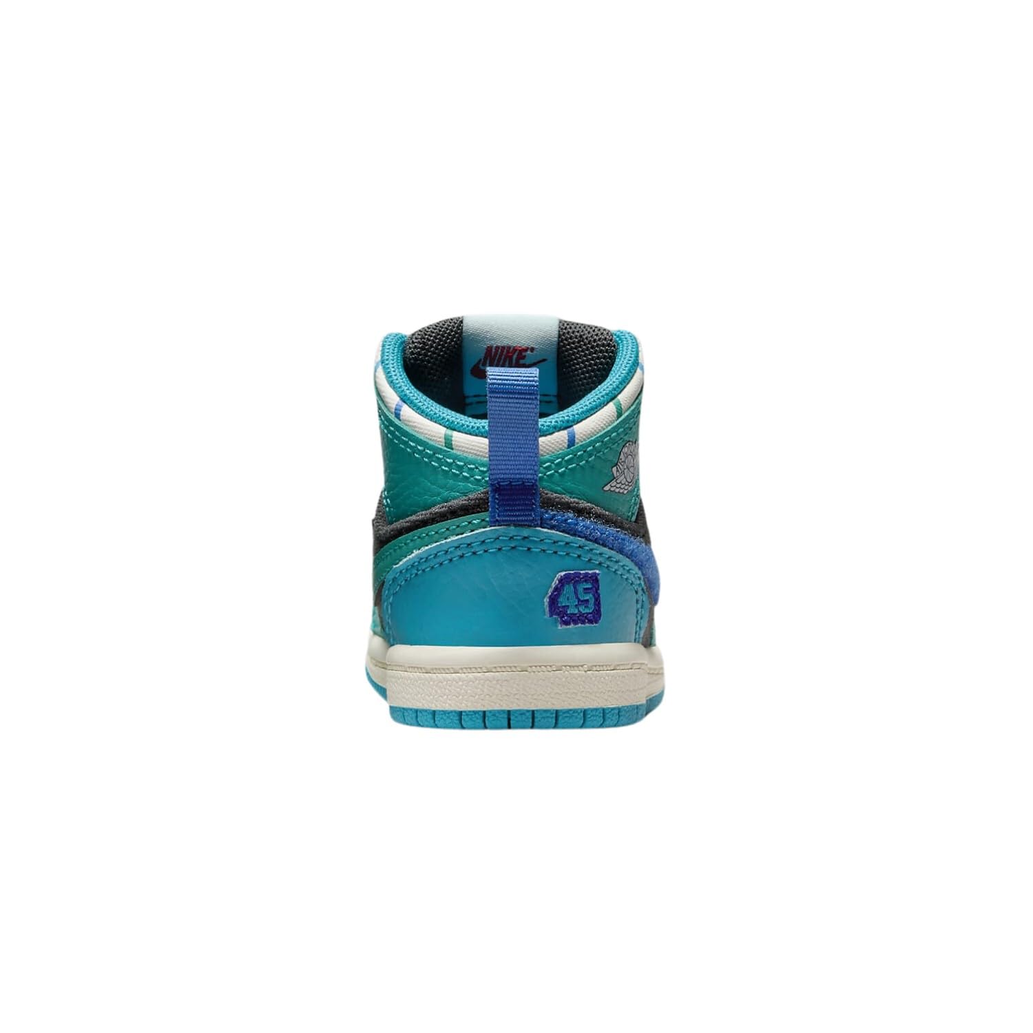Jordan 1 Mid Ss (Td) Toddler's Shoes Size- 7, Anthracite/Glacier Blue
